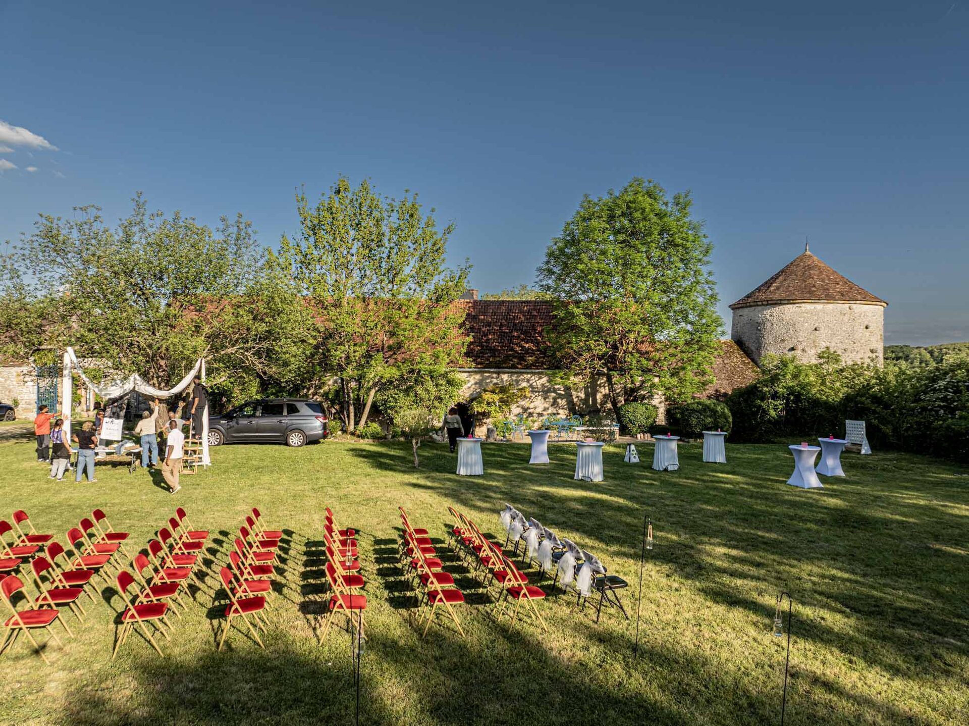 Vue aérienne du domaine